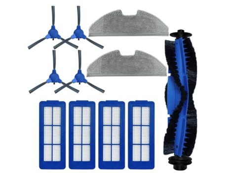 1 * cepillo de rodillo principal 2 * paños de fregona 4 * filtros 4 * cepillos laterales para Eufy Robovac G10 G30 accesorios para aspiradoras híbr...