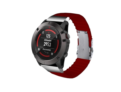 Correa Silicona Líquida para Garmin fenix 5X Vino