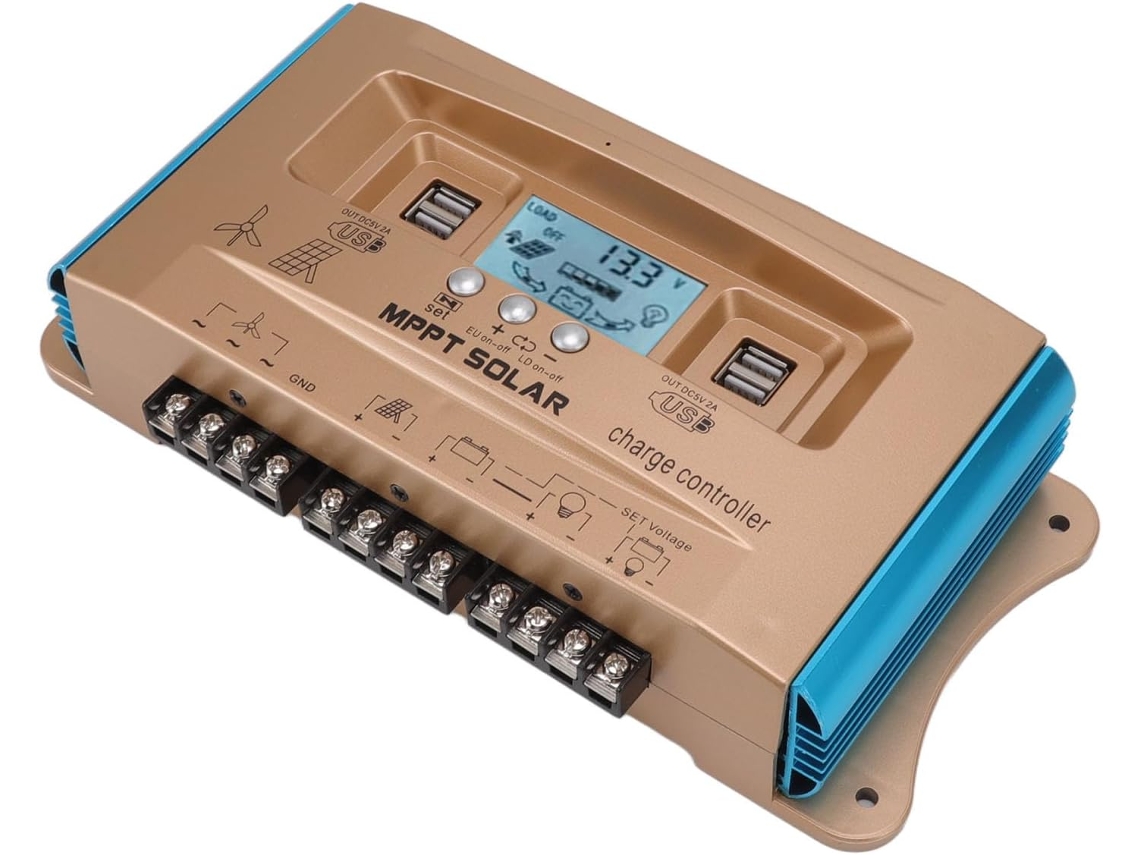 Controlador De Carga Solar, 12v 24v 36v Controlador De Energia Eólica Solar