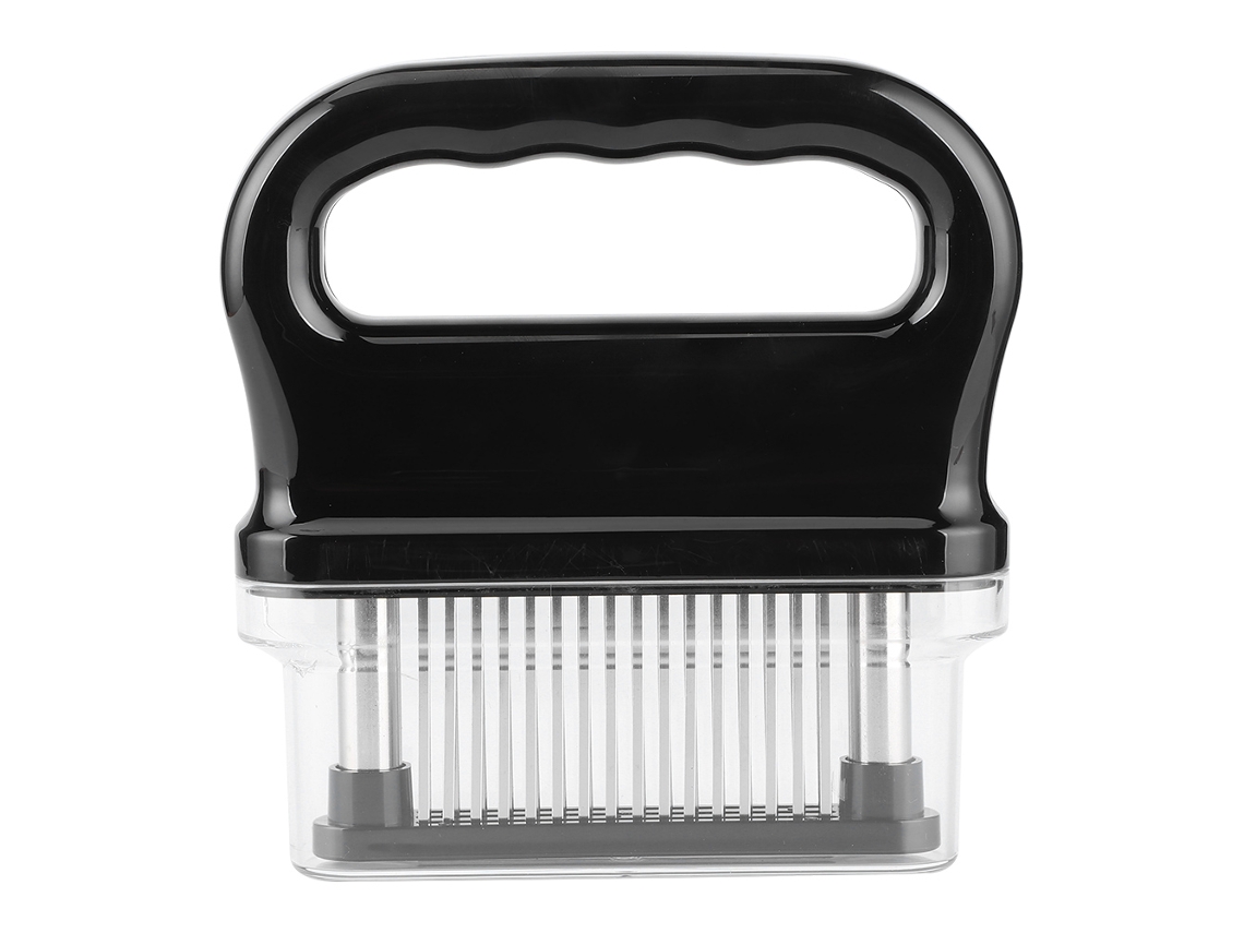 Ablandador De Carne Con 48 Agujas, Plástico Abs Negro, Mango Ergonómico, Utensilio De Cocina.