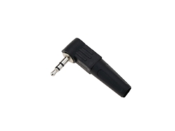 BEMATIK Adaptador de Audio Jack 3.5mm Estéreo Macho Ángulo Recto