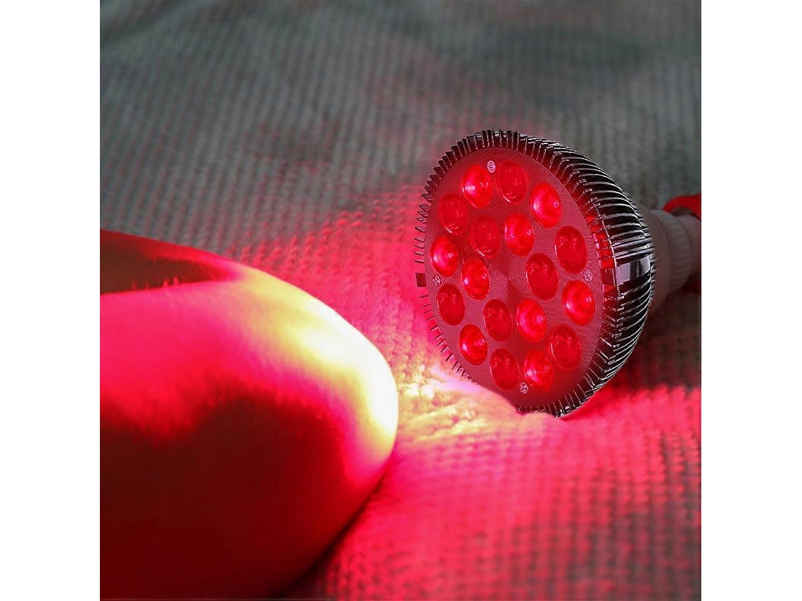 Bombilla de luz roja de 54 W, lámpara de fototerapia LED roja, lámparas LED de infrarrojo cercano de 660 nm y 850 nm