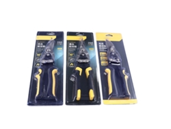 Tijeras De Avión De 3 Piezas, Tijeras Para Hojalata De 25 Cm (10 Pulgadas) Para Cortar Metal, Hoja Recta Y Curva, Mango De Alambre.