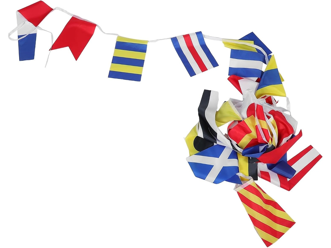 40 Banderas De Señales Náuticas Portátiles Para Decoración