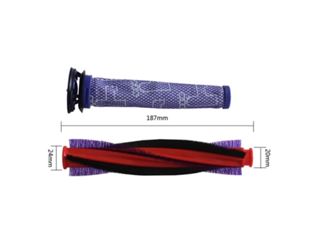 Rodillo FilterTurbine, barra de cepillo, cepillo de 185Mm/225Mm para Dyson Dc59 V6 Sv03, accesorios de limpieza para Robot barredor