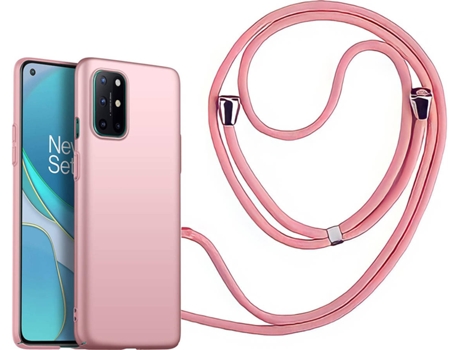Funda Oneplus 8T Turtleshell Rígida con Collar Rosa
