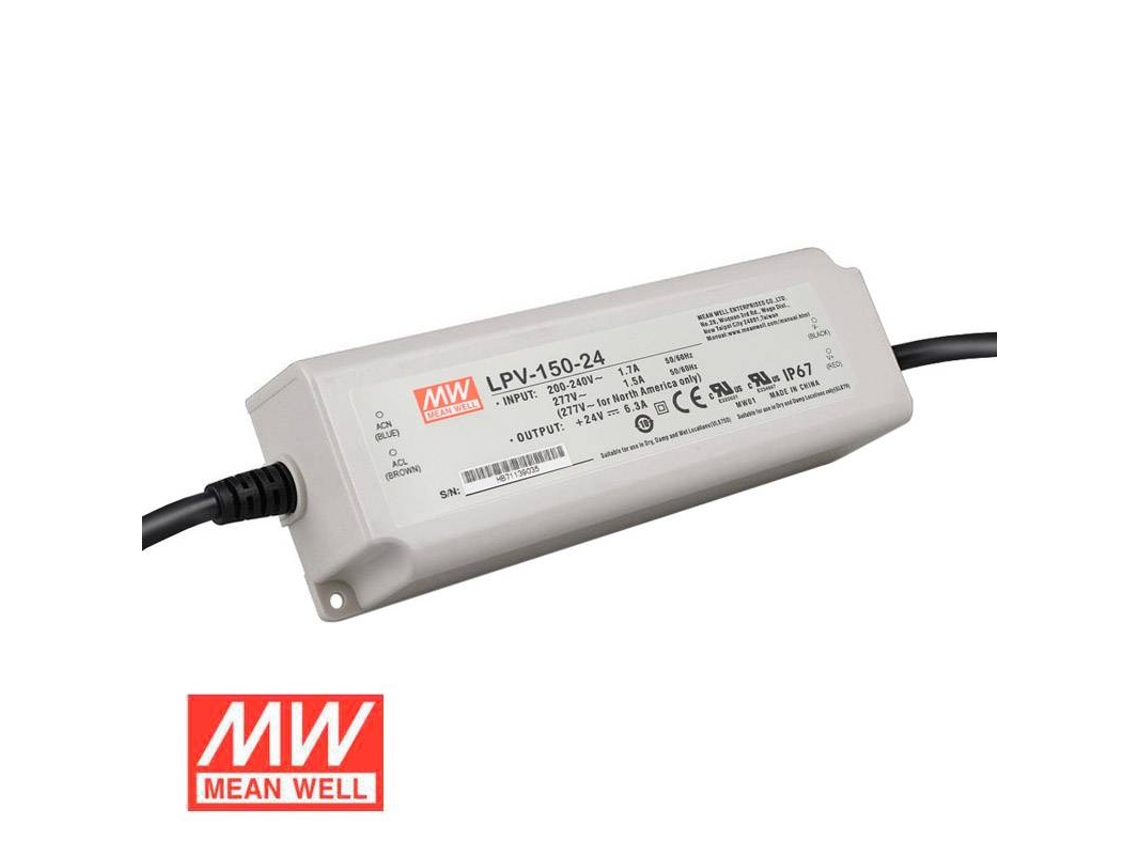 Fuente de Alimentación LEDBOX Ip67 Dc24V/150W/624A  Lpv-150-24