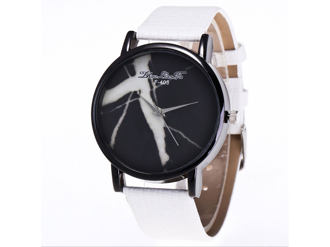 Elegante Reloj De Pulsera Para Mujer Con Pantalla Analógica Y Correa De Pu Rosa.