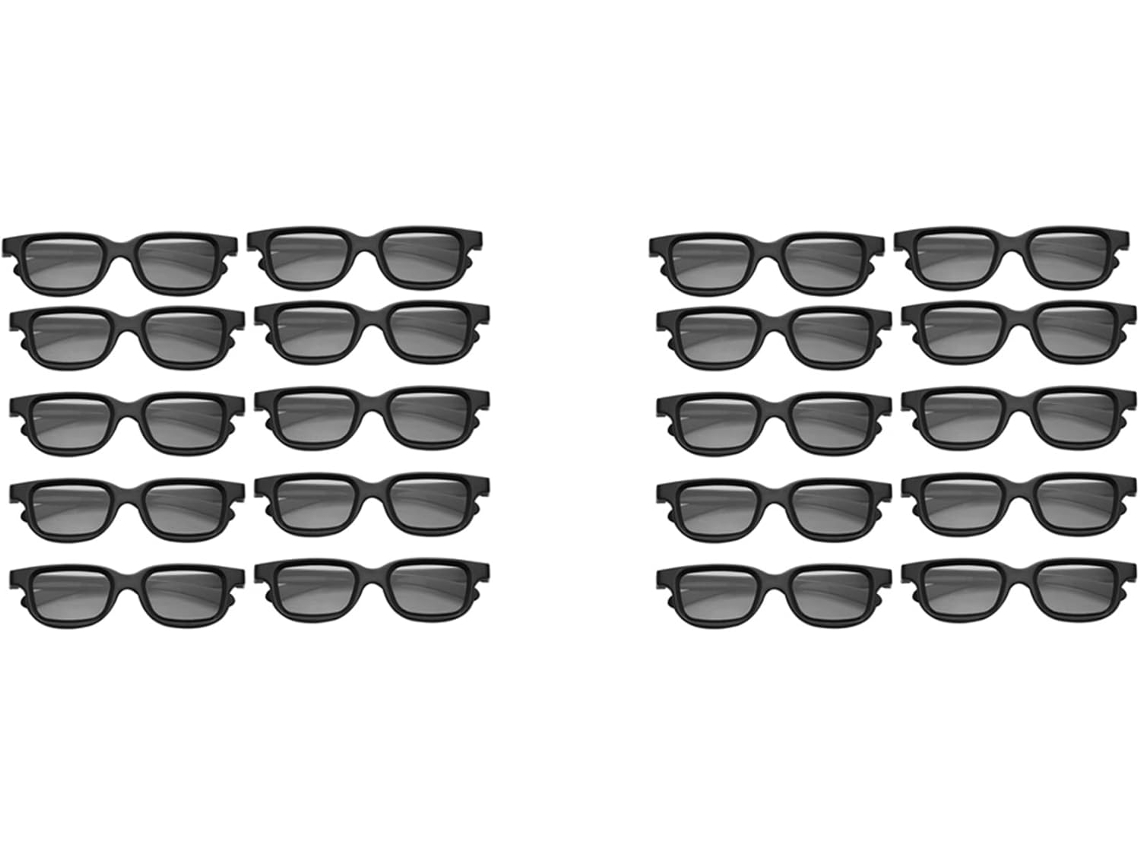 20 Unidades De Gafas 3d Polarizadas Pasivas Imix Para Pantallas De Cine