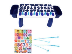Brinquedo educativo de números e letras para pré-escola com quebra-cabeça e pesca magnética.