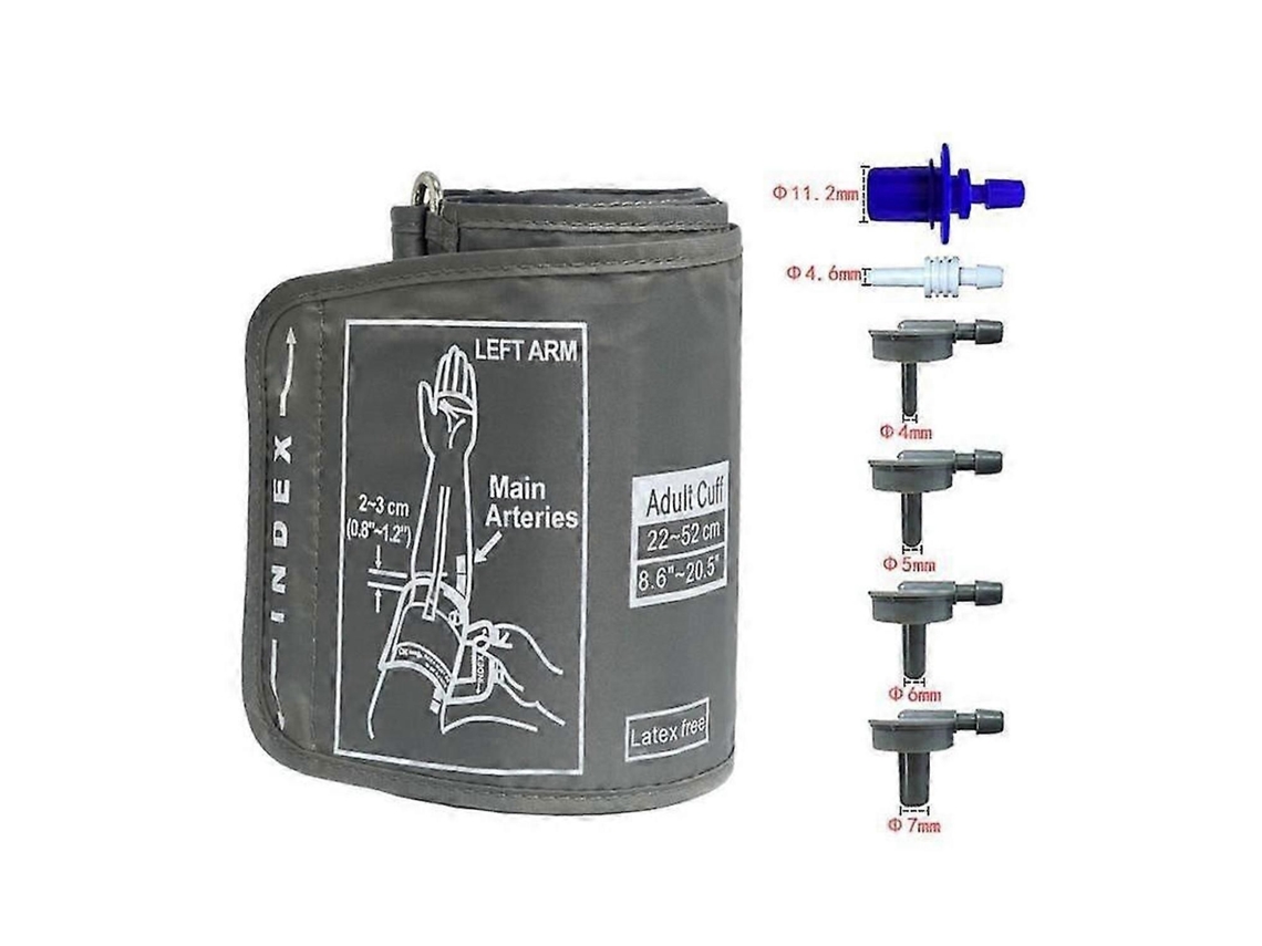 Brazalete de presión arterial XL para monitor Omron, brazo de repuesto de 22 a 52 cm, acero grande, Happy H GOKOCO (9'' 20.5'')