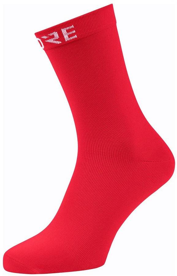 Calcetines Medianos De ciclismo cancellara unisex para hombre gore wear mid rojo eu 38 40