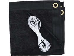 Mampara Privacidad, Hdpe, Transpirable, Color Negro, Para Balcón, Vallas