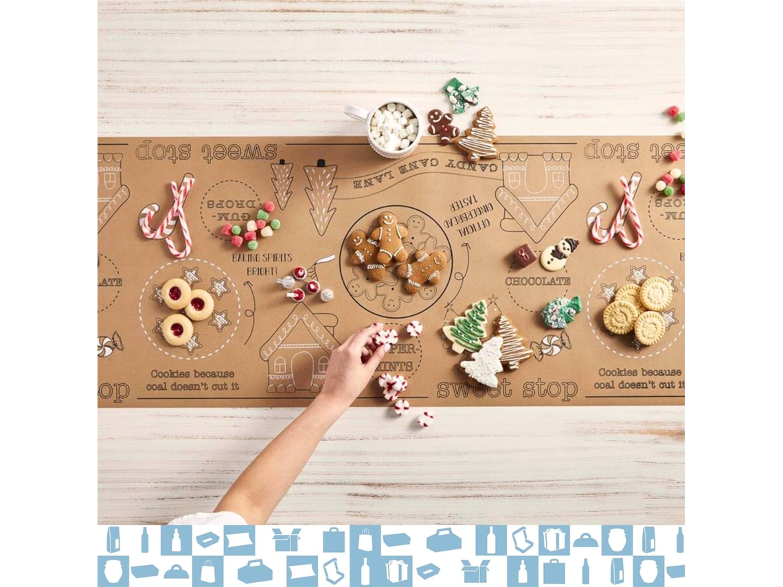 Papel De Regalo Kraft PATIKIL - 2 Rollos 15x1000 Pulgadas, 80 GSM, Blanco Para Manualidades Y Envolver