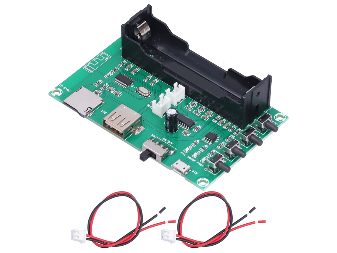 Placa Amplificador Digital Dual Canal Carga Usb Módulo Estéreo Amp Para Diy Desarrollo Aprendizaje Pruebas