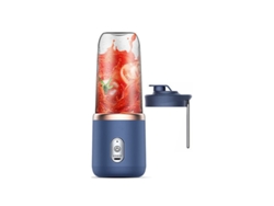 La mini licuadora portátil Tommy01 es recargable vía USB, tiene una capacidad de 300ml y es ideal para preparar batidos y otras bebidas.