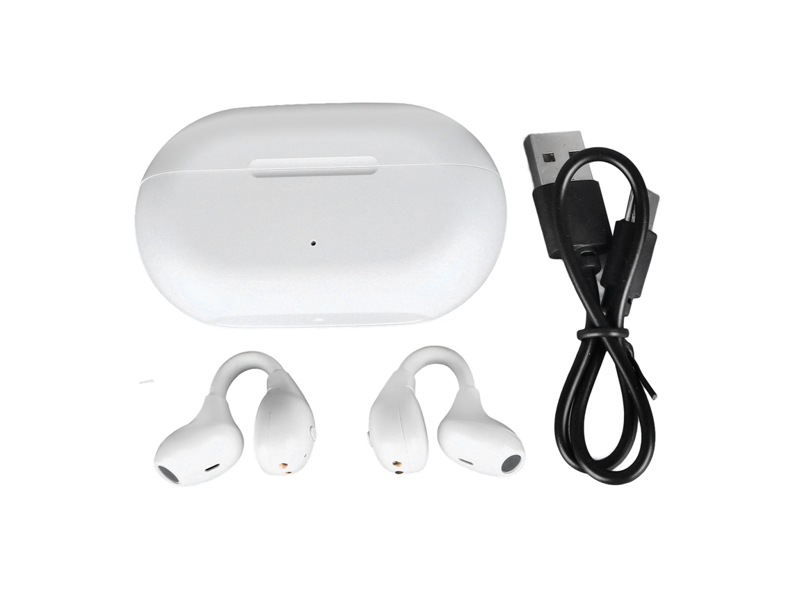 Fone De Ouvido Sem Fio Clip On Bt 5.3 Com Cancelamento De Ruído Para Games Esportes Academia