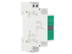 Medidor De Voltaje Cc Con Pantalla Led Digital, Salida Conmutada, Montaje En Riel Din, 11v-310v