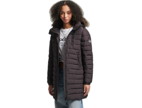 Abrigo SUPERDRY Poliéster Mujer (36 - Morado)
