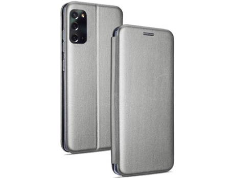 Funda para Samsung Galaxy Note 20 COOL Flip Cover Gris
