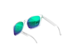 Gafas inteligentes Chrui A10 con traducción por IA y Bluetooth, ideales para videollamadas y fotos (transparentes e iridiscentes)