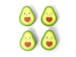 Juego de 4 Clips para Bolsas - Aguacate
