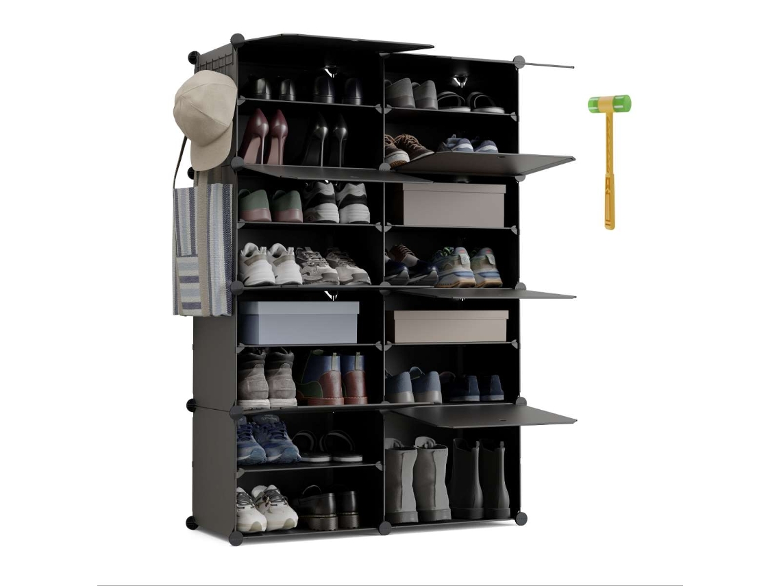 Zapateros 83x32x125cm Newlux Cube C8 8 Compartimentos, 32 Pares (83x32x125cm)