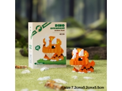 Bloques de construcción de dinosaurios en miniatura, juguete educativo para armar, MDUG