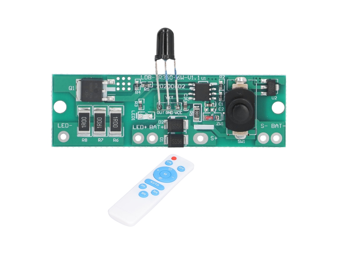 2026-módulo Controlador De Lámpara Solar Con Control Remoto 3.2v/3.7v Panel Circuito Luz Permanente Reducción Automática Potencia