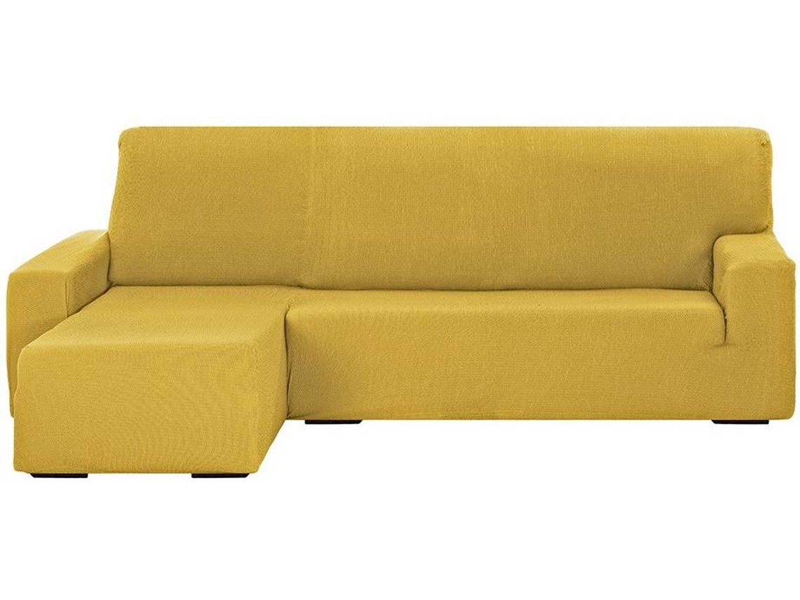 Funda Chaise Longue TODOPARAMICASA Túnez Dorado (Brazo Izquierdo Corto -  240 cm)
