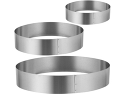 3 Piezas, Té, Postre, 3 Moldes Ovalados De Acero Inoxidable Para Pasteles, Anillos Resistentes Para Mousse