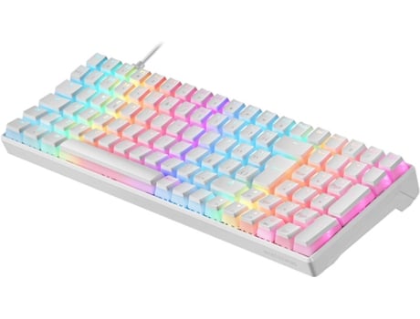 Teclado Gaming MARS MKULTRAWBFR (Mecánico - Francés - Blanco)