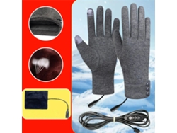 Grises Tengoo Guantes Calefactables Usb 3 Niveles Temperatura Ajustable Resistentes Viento Pantalla Táctil Ciclismo Snowboard Camping Pesca