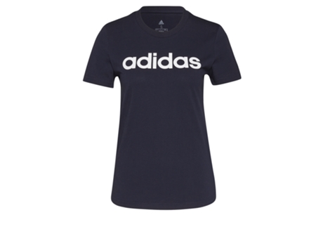 Camiseta Ultrafina de Mujer ADIDAS Essentials Logo Tam Azul (S)