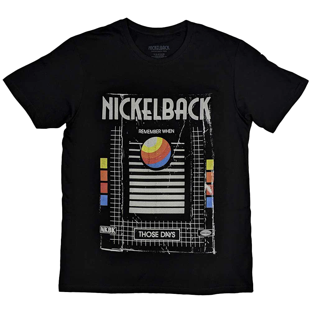 Camiseta unisex Nickelback Those Days VHS Rockinstone Talla:l