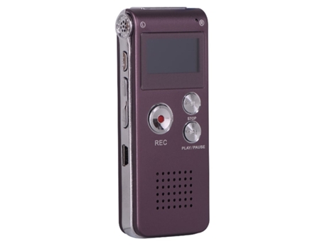 Mini grabadora de voz digital portátil de 16 Gb, dictáfono con reproducción de Mp3 USB, rosa