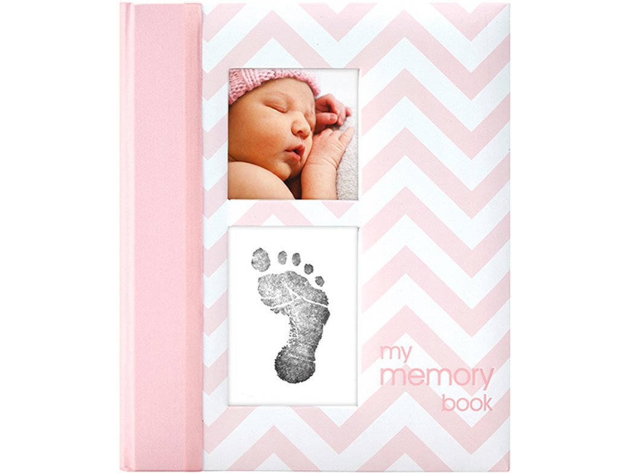 Álbum de Fotos PEARHEAD Chevron Babybook Rosa