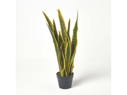 Planta de serpiente verde y amarilla de Homescapes, 74 cm de altura