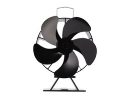 Ventilador Para Estufa De Leña Con 5 Aspas, Alimentado Por Calor, Resistente A Altas Temperaturas, Circula Aire Caliente.