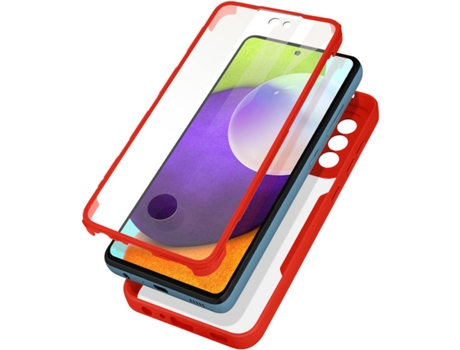 Carcasa Samsung Galaxy A52s AVIZAR Protección 360° Rojo