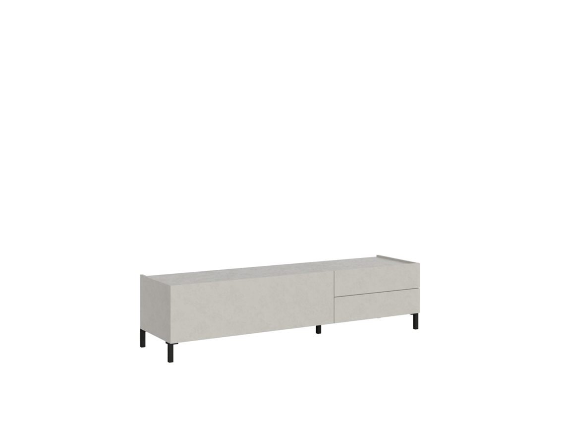 Mueble TV con 1 soporte retráctil/2 cajones 160x42x40 cm Solaria Cashmere