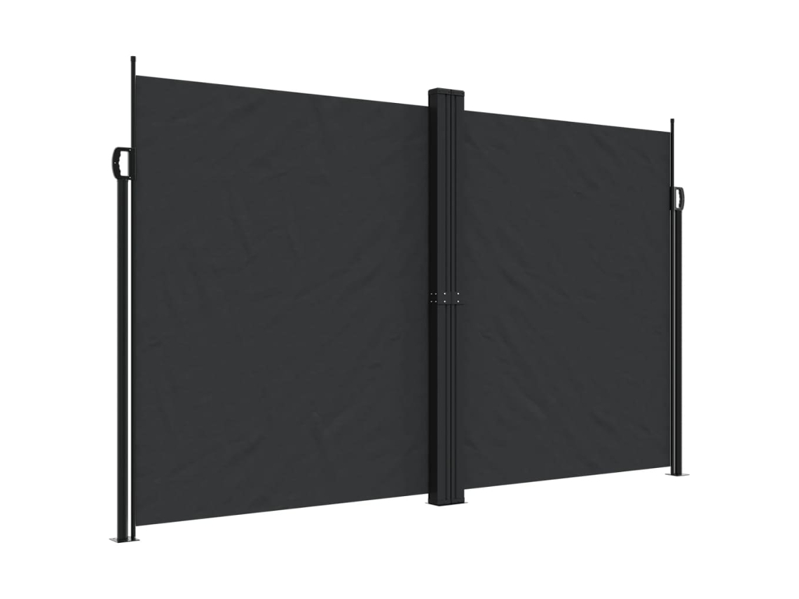Maison Exclusive - Toldo Lateral Retráctil Negro 200x600 Cm