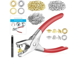 (320 Piezas) Hebillas De Ojal De Metal De 12 Mm Y Herramientas De Perforación De Hebillas De Ojal, Adecuadas Para Artesanías De Cuero.