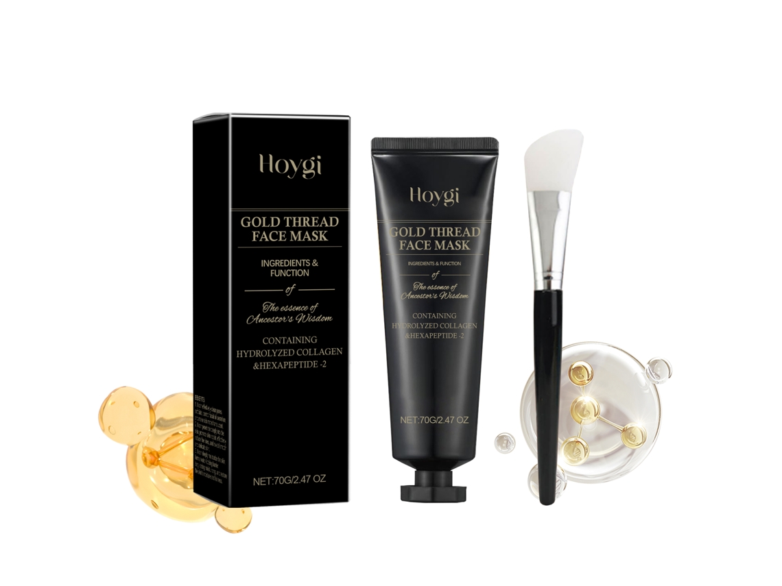 Mascarilla de oro de 24k: Eliminación eficaz para una piel sana.