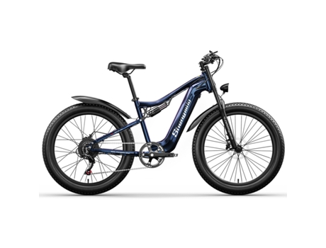 Bicicleta Eléctrica SHENGMILO Mx03 Freno De Disco Mecánico 48V17.5Ah Batería Samsung Azul
