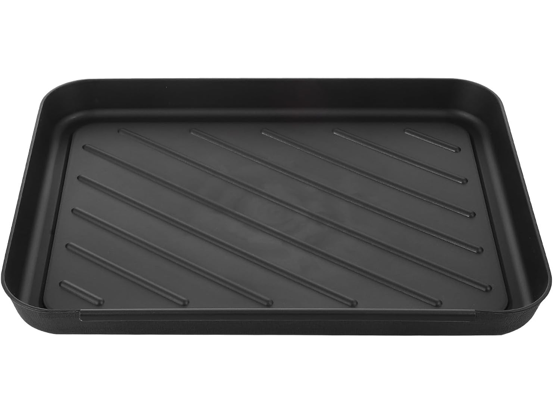 Bandeja Almacenamiento Versátil Plástico Pp Negro Zapatos Plantas Resistente Adecuada Estar Jardín Sala