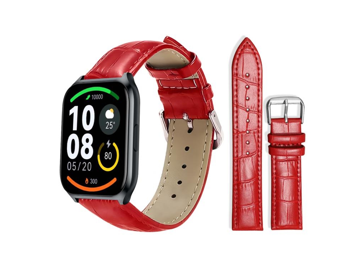 Pulsera para Xiaomi Haylou LS09B / LS05S / LS10 - Piel - Hebilla - Textura de bambú