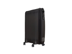 Radiador de aceite negro Kuken de 11 elementos y 2500 W