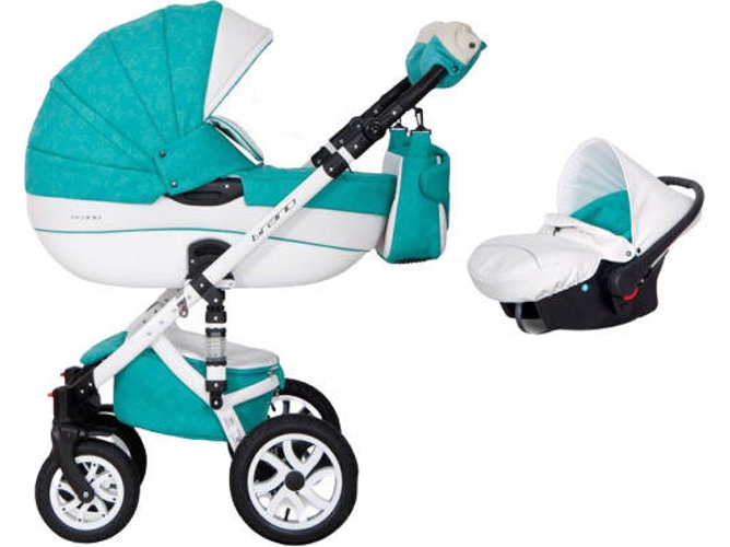 Carrito de Bebé Individual RIKO Brano Ecco + Carlo Malachite