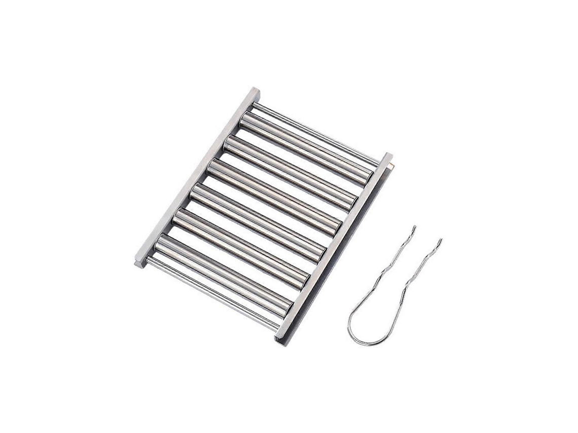 Parrilla Portátil Para Salchichas De Acero Inoxidable Con Asa Cómoda, Fácil De Usar, 18 X 24 Cm Rosewell